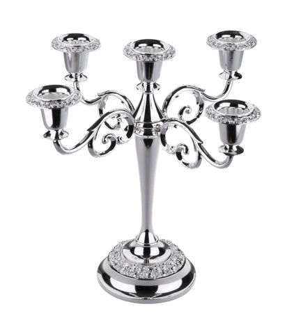 Queen Anne Silver Plated 5 Candlestick Stand (Baroque Arm) - 0-8205