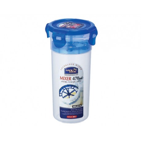 Lock & Lock Round Mixer Plastic Container 470ml - HPL931H