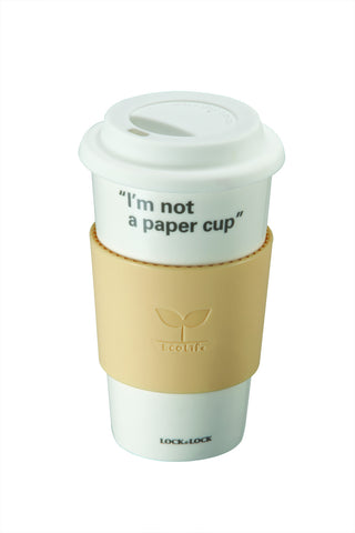 Lock & Lock Cermaic Mug 500ml Beige - SLB002V