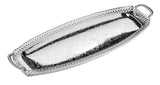 Queen Anne Silver Plated Oval Tray with Handles (44 x 15 cm) - 0-5990