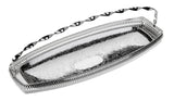 Queen Anne Silver Plated Oval Tray with Swing Handle (40 x 15 cm) - 0-5991