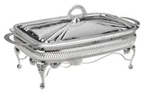 Queen Anne Silver Plated Rectangle Serving Dish Single with warmers ( Lid + Oven Dish) - 0-6306