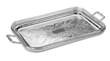 Queen Anne Silver Plated Medium Rectangle Tray with handles (51 x 29 cm) - 0-6336