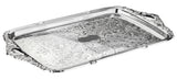Queen Anne Silver Plated Rectangle Tray with Integrated handles (49 x 28 cm) - 0-6455