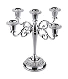 Queen Anne Silver Plated  5 Candlestick  Stand (Baroque Arm) - 0-8205