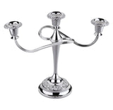 Queen Anne Silver Plated 3 Candlestick Stand (Scroll Style Arm) - 0-8213