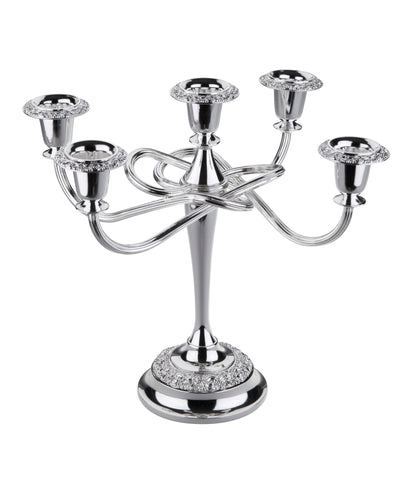 Queen Anne Silver Plated 5 Candlestick Stand (Scroll Style Arm) - 0-8215
