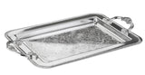 Queen Anne Silver Plated Rectangle Oval Tray with swing handle (40.5 x 25 cm) - 0-86