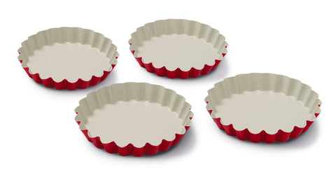 Guardini Keramia Set of 4 Pie Tins Red - 00362R