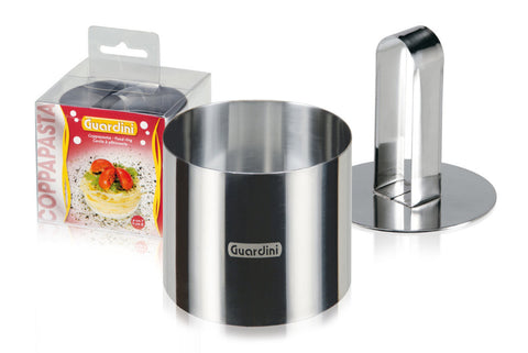 Guardini Round Food Ring 7 cm with pusher Stainless Steel - 15663