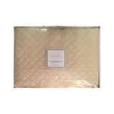 Percale 100% Egyptian Cotton Coverlet Bedspread 4 pieces Set (Bedspread(255x265cm+2 Pillow Covers+Cushion) Beige  -2116B