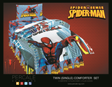 Percale 100% Egyptian Cotton Quilt 6 pieces Set (2 Quilts (180x240cm)+2 Pillow Covers+2 Cushions) Spiderman-2126S
