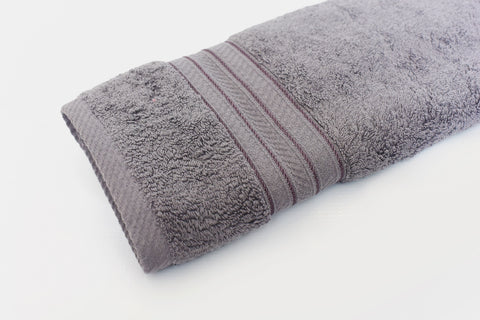 Percale 100% Egyptian Cotton Towel (70 x 140 cm) Grey- 2128GR