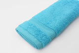 Percale 100% Egyptian Cotton Face Towel (100 x 50 cm) Baby Blue - 2127BB