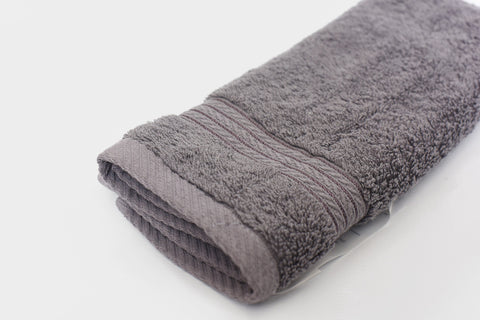 Percale 100% Egyptian Cotton Towel (100 x 50 cm) Grey- 2127GR