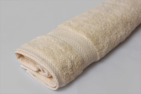Percale 100% Egyptian Cotton Towel (100 x 50 cm) Off-White- 2127OW