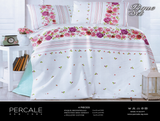 Percale 100% Egyptian Cotton Pique Bed Spread 4 pieces Set ( Pique Bed Spread (210x230 cm)+Bed Sheet (220x240 cm)+2 Pillow Covers) -2368L