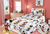 Percale 100% Egyptian Cotton Quilt 4 pieces Set (2 Quilts (200x240cm)+2 Pillow Covers) Disney-2369M