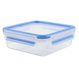 Emsa Clip and Close Square Plastic Container 850ml Transparent - 508536
