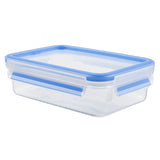 Emsa Clip and Close Rectangle Plastic Container 800ml Transparent - 508539
