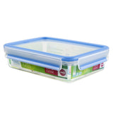 Emsa Clip and Close Rectangle Plastic Container 1.2L Transparent - 508542