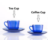 Marinex Tea Cup 175ml + Saucer 7.8cm Blue - 5104.0