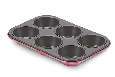 Guardini Sweet & Muffin 6 Muffins Tray Pink - 74906PK