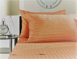 Loom Bed Sheet With Elastic 3 Pieces Sets (Bed sheet (160x200/30 cm)+2 Pillow Covers) Orange - 8543O