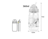 Lock & Lock Water Bottle with Straw 350ml Yellow (Extra Straw & cleaner) - ABF630Y