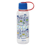 Lock & Lock Water Bottle 480ml Robot Design Blue  - ABF642BR