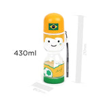 Lock & Lock Water Bottle 430ml Brazil Design Yellow- ABF667WB