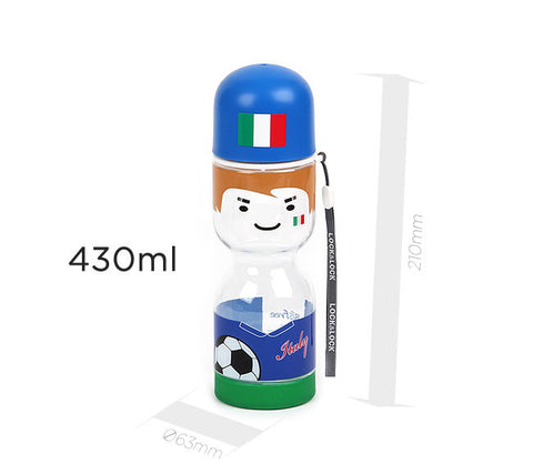 Lock & Lock Water Bottle 430ml Italy Design Blue - ABF667WI