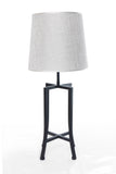 Table Lamp Black Chase and White Chapeau One Lamp - 603