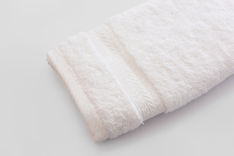 Percale 100% Egyptian Cotton Face Towel (30 x 50 cm) White- 2136W
