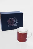 RCI Set of 2 Bone China Mugs & Gift Box Brown- M2B2