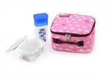 Lock & Lock Lunch Box (300ml water bottle+470ml container+Fork&Spoon+Bag) Pink - HPL807BTS4AP