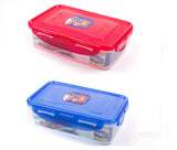  Lock & Lock 2 Piece Plastic Container Set (800ml x 2) Multicolour- HPL816SA2C
