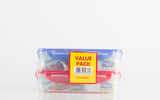 Lock & Lock 2 Piece Plastic Container Set (800ml x 2) Multicolour- HPL816SA2C