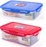 Lock & Lock 2 Piece Plastic Container Set (1.4Lx1 +1.0Lx1) Multicolour- HPL817HSA2-3C