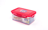 Lock & Lock Rectangle Plastic Container 1.4L Red- HPL817HR