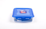 Lock & Lock 2 Piece Square Plastic Container Set (600ml x 2) Multicolour - HPL822SA2C