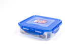 Lock & Lock 2 Piece Square Plastic Container Set (600ml x 2) Multicolour - HPL822SA2C