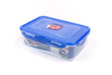 Lock & Lock 3 Piece Plastic Container Set (1.6L x 3) Multicolour - HPL824SA3C