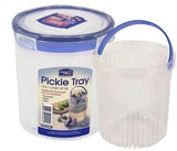 Lock & Lock Round Plastic Container with Tray 1.4L - HPL933BT