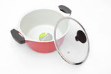 Lock & Lock CookPlus Casserole-Ceramic-24cm-Red(LCA2244D) top