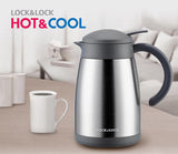 Lock & Lock Hot & Cool Stainless Vacuum Jug 1.0L Gray - LHC380