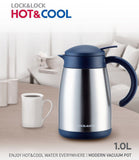 Lock & Lock Hot & Cool Stainless Vacuum Jug 1.0L Navy - LHC381