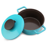 Lock & Lock Ceramic Minimal Casserole 20 cm Blue - LJM2202