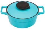 Lock & Lock Ceramic Minimal Casserole 24 cm Blue - LJM2242