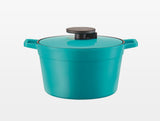 Lock & Lock Ceramic Minimal Casserole 24 cm Blue - LJM2242